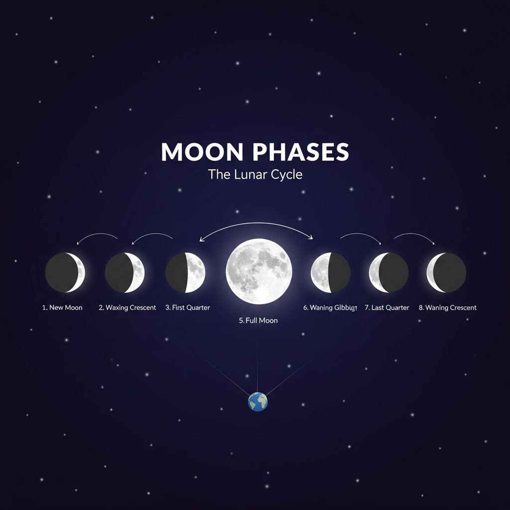 Moon Phases Meaning Through the 8 Stages